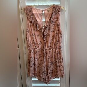 Pink Floral Romper - Jr L